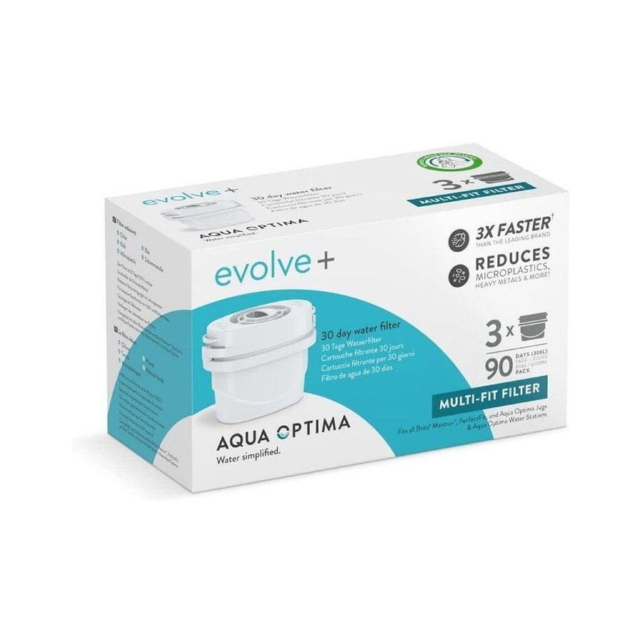 Filtros aqua optima envolve + pack 3