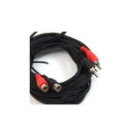 Powergreen alargador 2 rca /h a 2 rca /m 7 metros 7 m negro