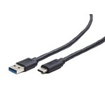 Gembird cable usb 3.0 a usb tipo c 1m negro  ccp-usb3-amcm-1m