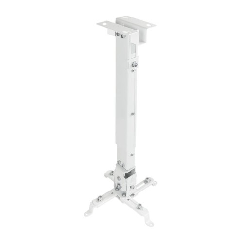 Tooq soporte universal de techo para proyector - inclinable y giratorio - peso max 20kg - blanco