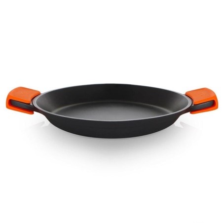 Orbegozo pda paellera de aluminio fundido - versatilidad y durabilidad en tu cocina - asas de silicona - antiadherente