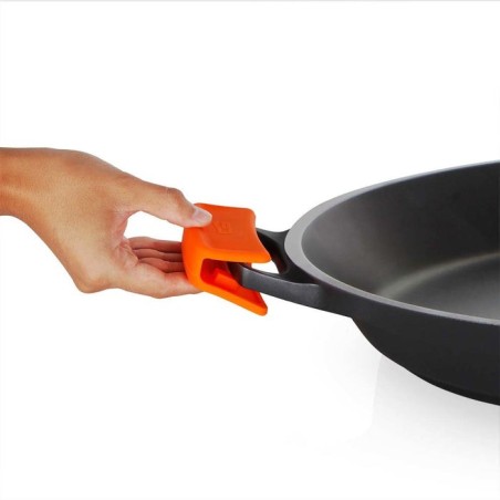 Orbegozo pda paellera de aluminio fundido - versatilidad y durabilidad en tu cocina - asas de silicona - antiadherente