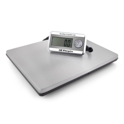Bascula orbegozo pc 5500  de acero inoxidable - cordon extensible - pantalla retroiluminada - capacidad maxima 200kg -