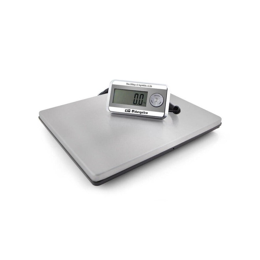 Bascula orbegozo pc 5500  de acero inoxidable - cordon extensible - pantalla retroiluminada - capacidad maxima 200kg -