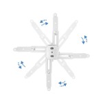Tooq soporte universal de techo para proyector - inclinable y giratorio - peso max 20kg - blanco
