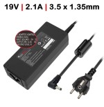 Cargador para portátil toshiba 19v 2.31a 3.5x1.35mm 40w