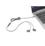 Auriculares  lenovo 110   usb tipo a gris