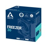 Arctic freezer 36 - ventilador cpu de torre única con push-pull, dos ventiladores p de 120 mm
