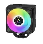 Arctic freezer 36 a-rgb negro - ventilador cpu de torre única con push-pull, dos ventiladores p de 120 mm