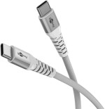 Cable goobay usb-c (st-st) 1m verbindungscable textilmantel blanco