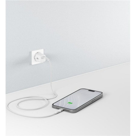 Cable goobay usb-c (st-st) 2m verbindungscable textilmantel blanco