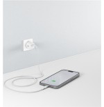 Cable goobay usb-c (st-st) 2m verbindungscable textilmantel blanco