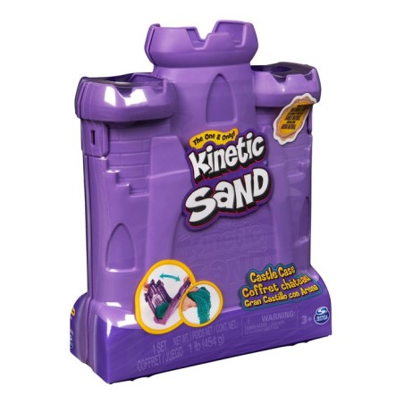 Spin master kinetic sand - estuche castillos, arena de juego 453 gramos de arena 6068384