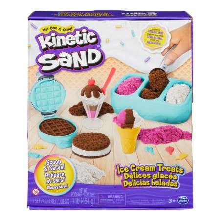 Spin master kinetic sand - set de helados, arena de juego 454 gramos de arena 6068200
