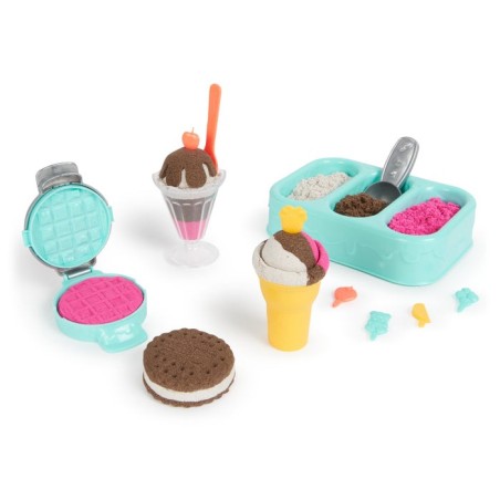 Spin master kinetic sand - set de helados, arena de juego 454 gramos de arena 6068200