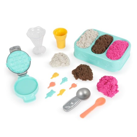 Spin master kinetic sand - set de helados, arena de juego 454 gramos de arena 6068200