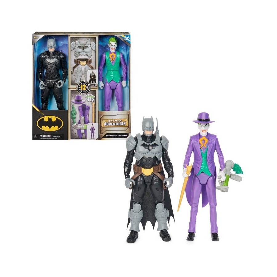 Figura spin master batman adventures - batman vs the joker  6067958