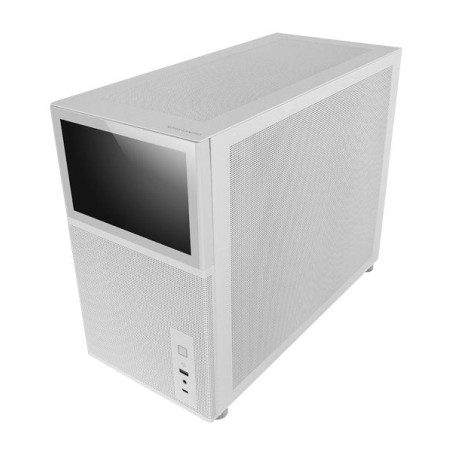 Caja gaming minitorre mars gaming mc-lcd blanca