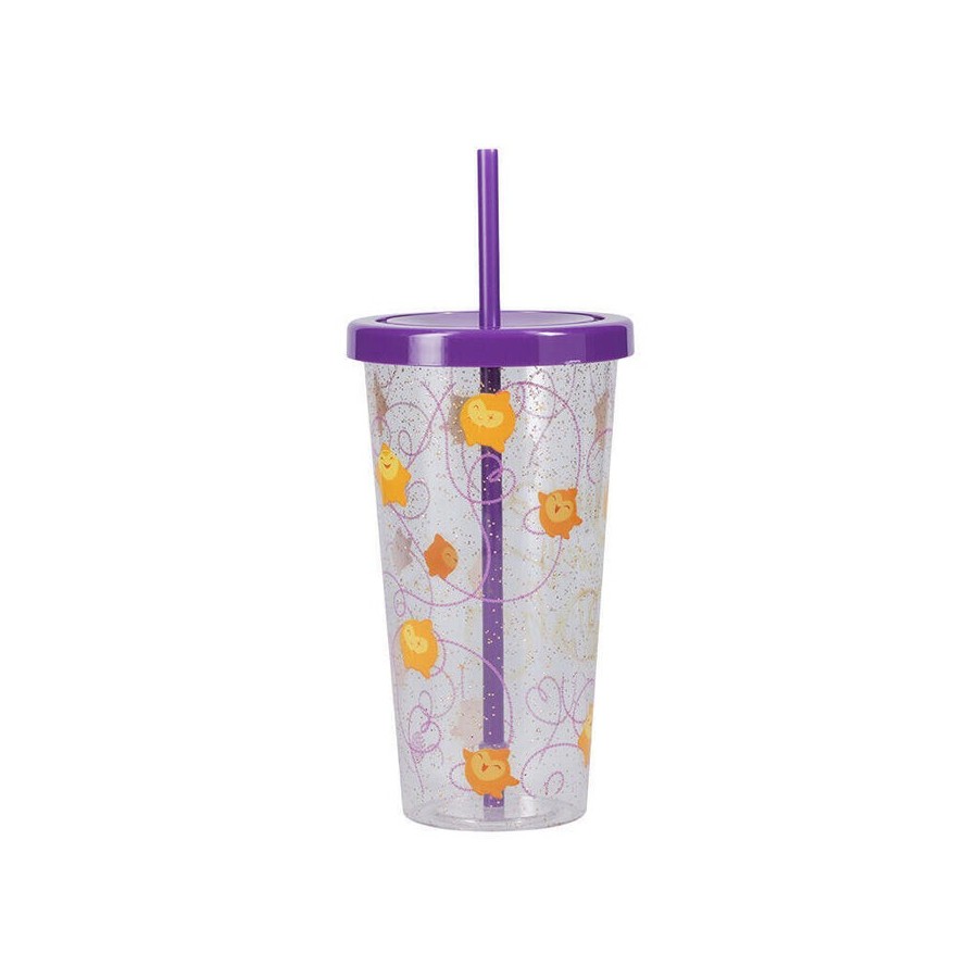 Vaso con pajita paladone wish