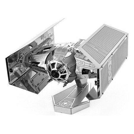 Maqueta 3d metal fascinations star wars darth vader tie advanced x1 starfighter montaje sin pegamento ni soldadura