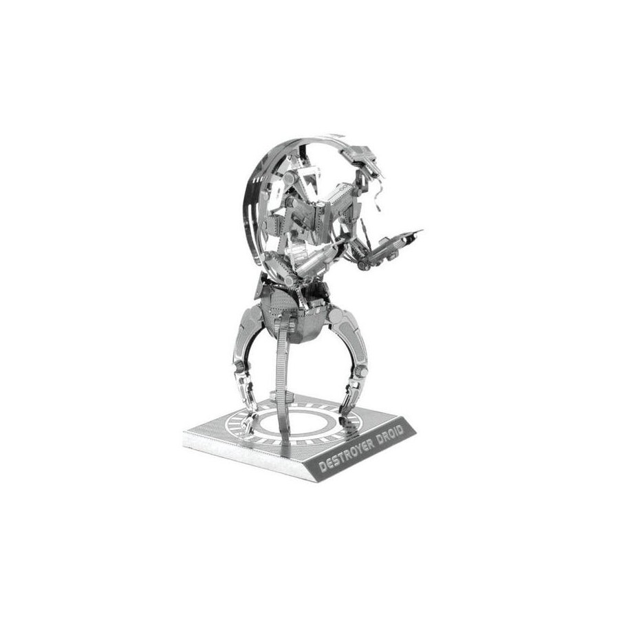 Maqueta 3d metal fascinations star  wars droide modelo droideka montaje sin pegamento ni soldadura