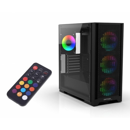 Caja pc inca emg-15xb midi tower negro