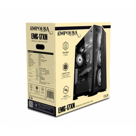 Caja pc inca emg-17xn midi tower negro
