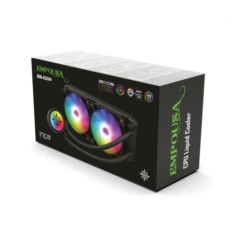 Inca iss-02xn  kit de refrigeración líquida 12 cm negro