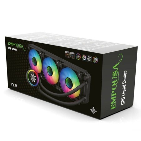 Inca iss-03xn r kit de refrigeración líquida 12 cm negro