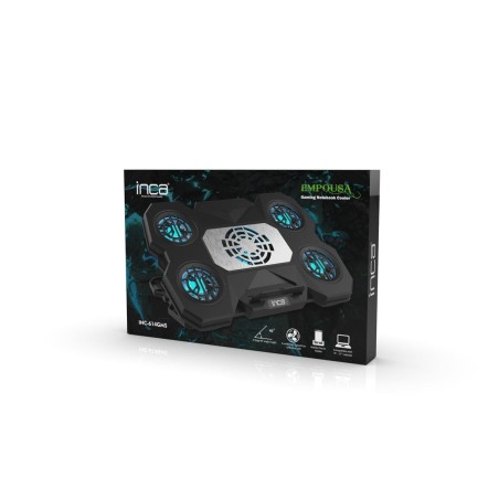 Inca notebook kühler inc-614gms gaming, 9-17", 5 ventilador