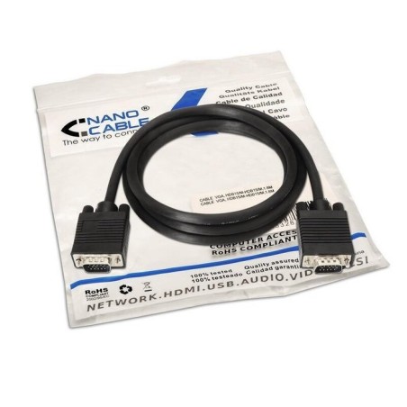 Nanocable cable svga hdb15 macho a hdb15 macho 3m - negro