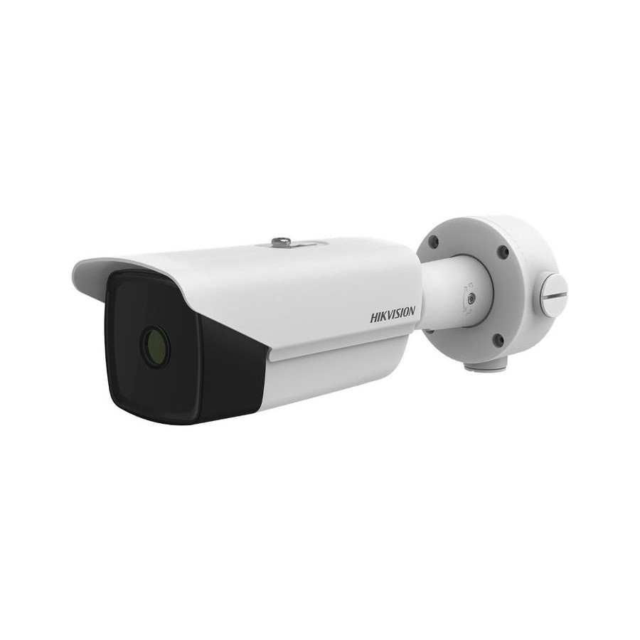 Hikvision cámara térmica ip bullet 35mm 384x288 ip67 12/24v/poe. medición temperatura, audio, alarma