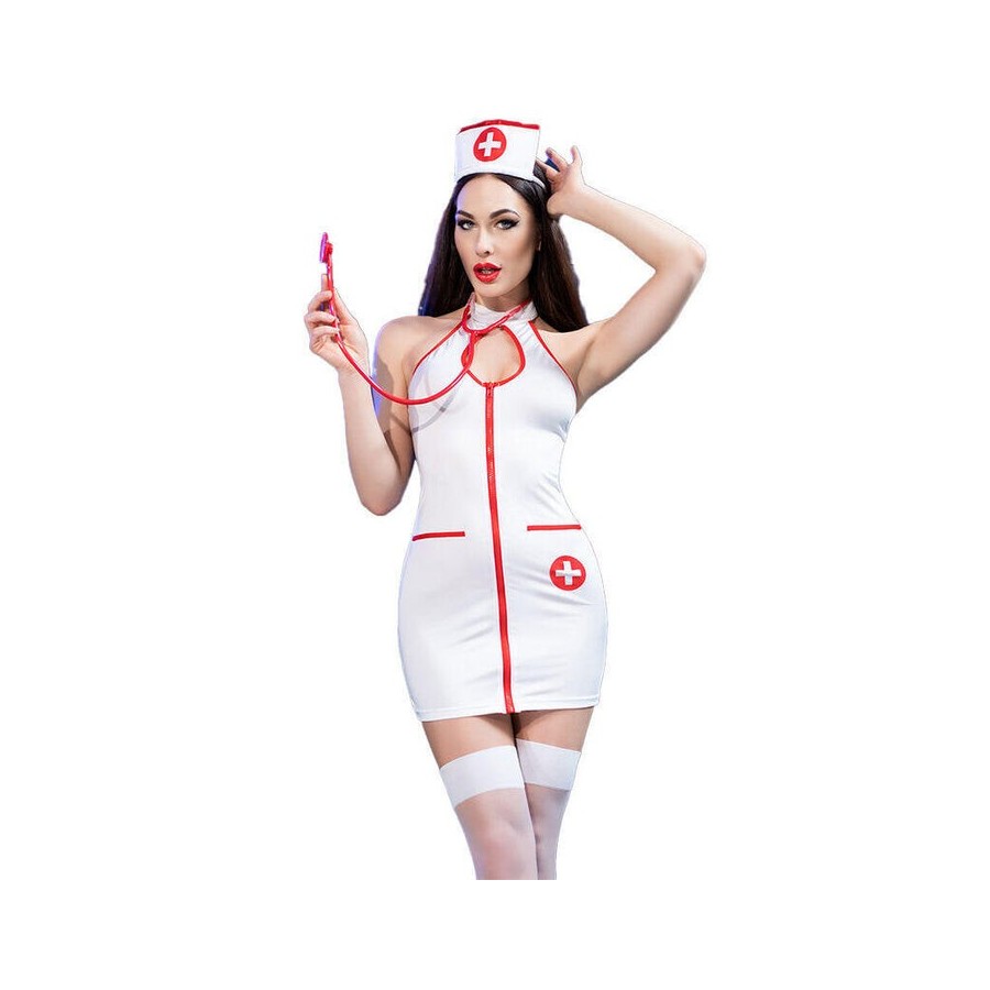 Chilirose - cr 4430 disfraz enfermera blanco l/xl