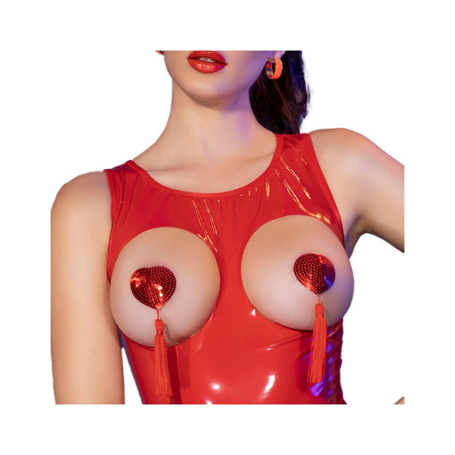 Chilirose - cr 4626 cubrepezones rojo