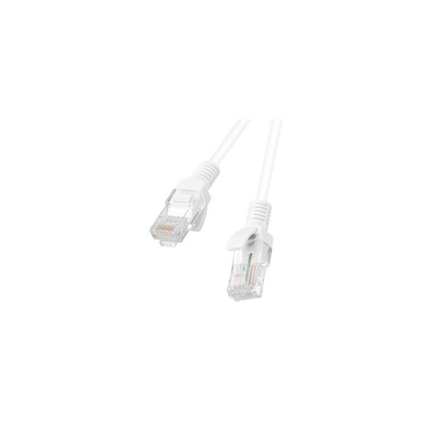 Lanberg cable de red cat.5e utp 0.25m blanco 10-pack