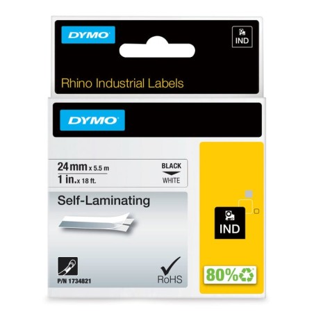 Dymo rhino band vinyl 24mmx5.5m selbmlaminierend