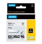 Dymo rhino band vinyl 24mmx5.5m negro-blanco