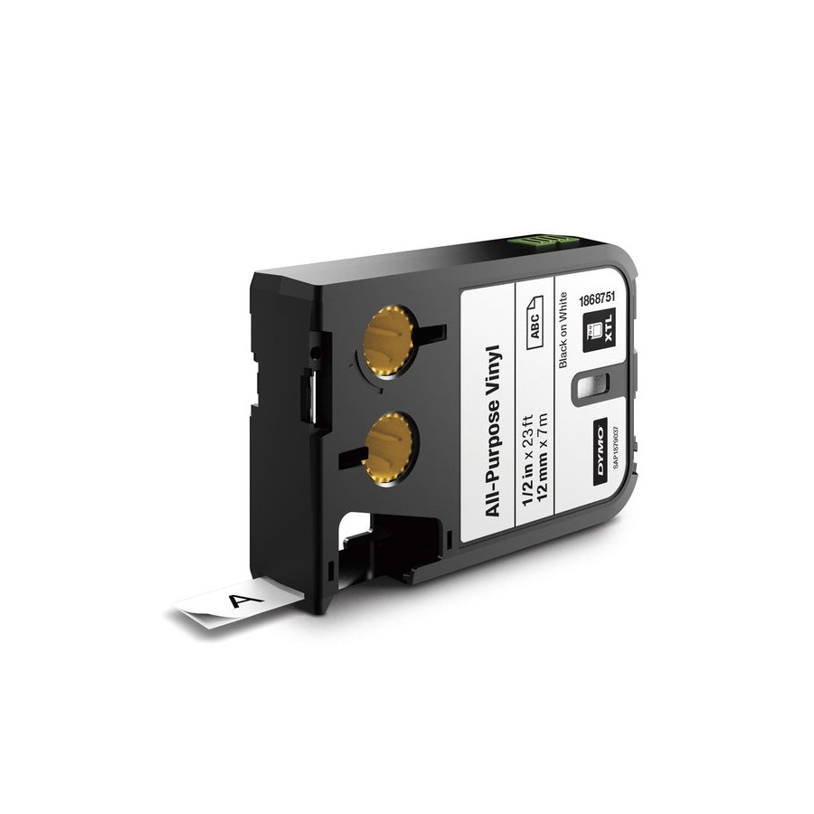 Dymo xtl vinyl 12mmx7.0m negro-blanco