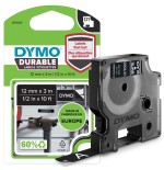 Dymo d1 cinta vinyl 12mmx3.0m blanco -negro