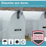 Dymo d1 cinta vinyl 12mmx3.0m blanco -negro