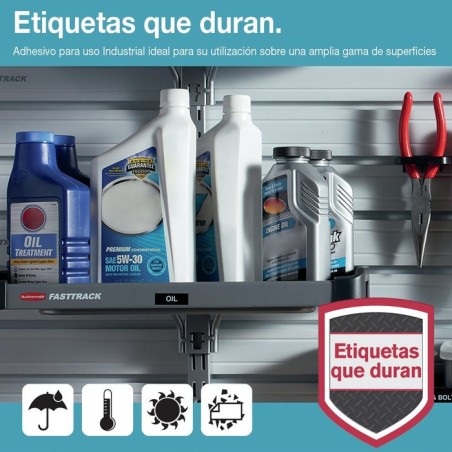 Dymo d1 cinta vinyl 12mmx3.0m blanco -negro