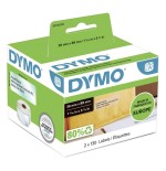 Dymo 2093093 12-pack lw labels 99012, 36x89mm white, paper, permanent adhesive