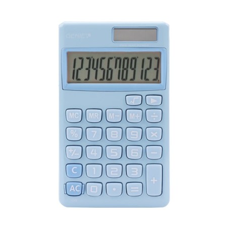 Calculadora genie 212 b  bolsillo básica azul