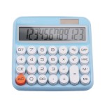 Calculadora  genie 612 b  escritorio básica azul
