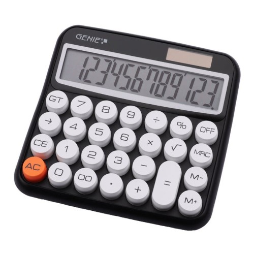 Calculadora  genie 612 bk básica negro