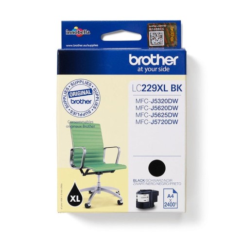 Tinta original brother lc229xlbkbp  negro