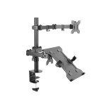 Equip soporte pantalla para mesa 13-32 doble brazo articulado soporta 2 monitores