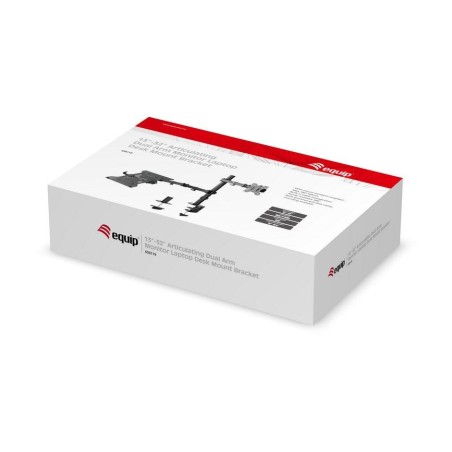 Equip soporte pantalla para mesa 13-32 doble brazo articulado soporta 2 monitores