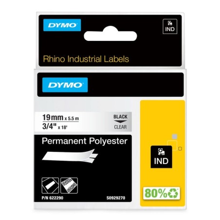 Dymo 19mm rhino permanent polyester (622290)