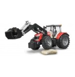 Bruder massey ferguson con cargador frontal 03047